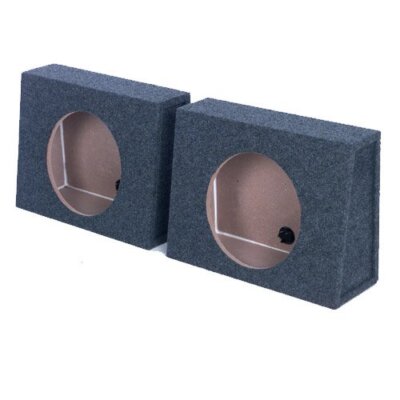 Qpower QTW12S *tw12* Empty Split Woofer Box Angle 12; Mounts Behind Seat