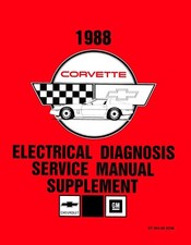 1988 Corvette Electrical Diagnosis Service Manual Supplement - COLOR