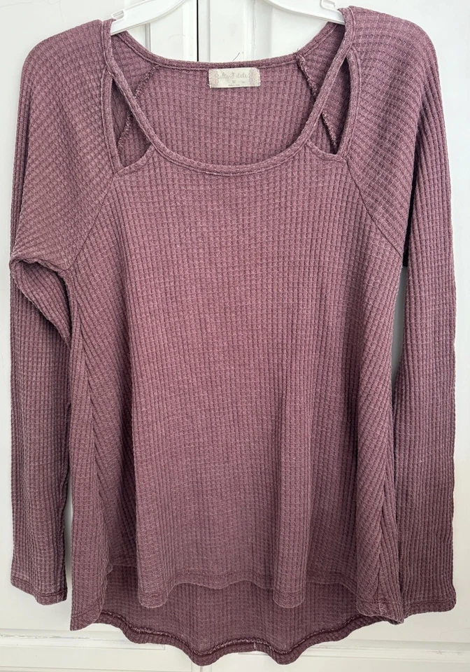 ALTARD STATE Mujer Sudadera Pullover Algodón Malva Lavado EE. UU. Boho Talla M Foto 2 de 4