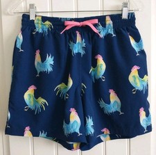 Chubbies Fowl Play Rooster Swim Trunks Shorts Mens Size Small 5" Inseam NO LINER