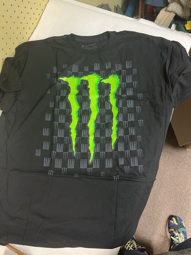 Nuevo de Lote Antiguo Y2K Monster Energy Drink Doble Cara Gráfico Camiseta Negra Para Hombres 2XL - Imagen 5 de 9
