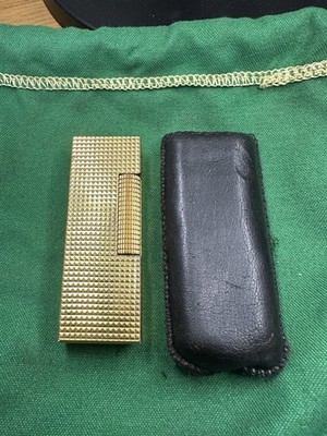 Vintage Dunhill Rollagas Gold Plated Lighter Patent no. RE24163 Made Switzerland