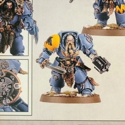 #ad Wolf Guard Terminator Power w Sword Bolter Storm Shield Space Wolves 40K Marines $24.90