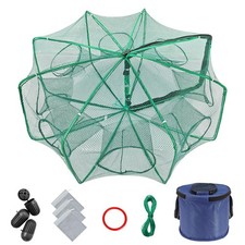 Minnow Trap 27in*10in&rdquo; with Foldable Fishing Net & 27in*10in&rdquo;, blue