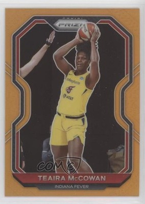 2021 Panini Prizm WNBA Orange Prizm 19/50 Teaira McCowan #57 n1u