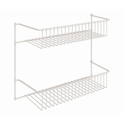 8002 2-Tier Wall Rack for Added Storage, 10.5-Inch H x 12.5-Inch W x 5-Inch D...