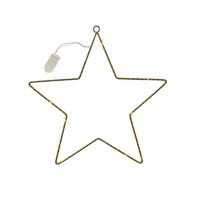 LED-STERN, Metallstern, Weihnachtsdeko Gold Ø 35Cm