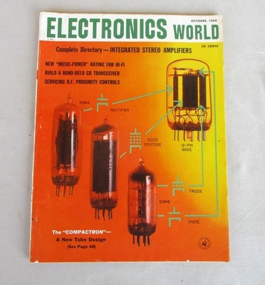 Electronics World Magazine 1960 Very Nice Condition