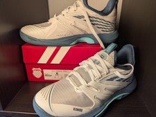 NEW K-Swiss Speed Trac Size 8 Men Shoe White Blue 4700264784 07392-161-M