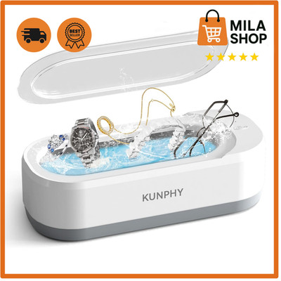 Ultraschallreiniger 350 ml 46 kHz Brillenreiniger Schmuck Zahnersatz Uhr Muenzen