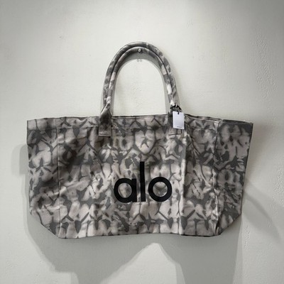 Alo Yoga Iconic Shopper Tote Bag Grey Tiedye 100% Authentic | eBay