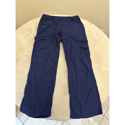 #ad #ad Magellan Outdoors Pants to Shorts Convertible Hiking Pants Womens 8 Navy Blue $14.00