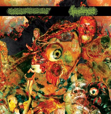 Goreossion / Hematemesis Split Cd Goregrind Last Days Of Humanity Fluids *