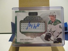 2019-20 The Cup Hockey Scripted Swatches Miro Heiskanen Patch Auto #/35
