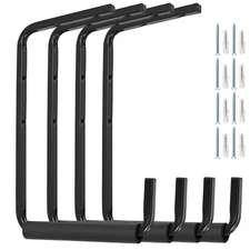 Utility Ceiling Ladder Hooks, Overhead Garage Storage Rack, Wall Mounted Hang...