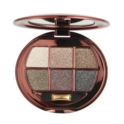 Shimmer Glitter Metallic Mini Eyeshadow Palette   6Color Neutral CoolTone Eye...