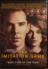 'THE IMITATION GAME' BENEDICT CUMBERBATCH KEIRA KNIGHTLEY DVD VERY GOOD
