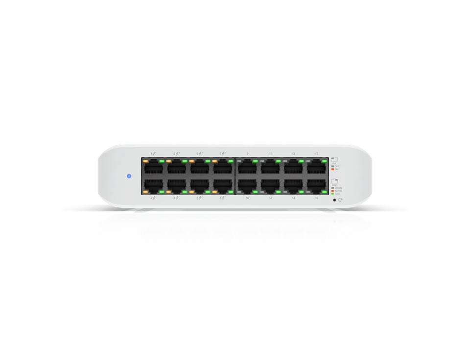 Ubiquiti Lite 16 PoE, 16-Port Layer 2 PoE Switch ((USW-Lite-16-POE (45W)) - Image 2 of 4