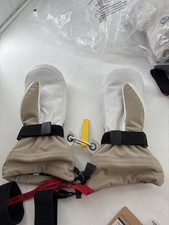 Hestra Women's Heli Ski Mitt Khaki Off White Size 7 Used
