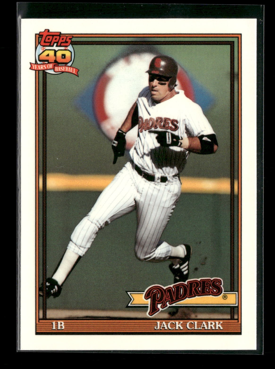 1991 Topps TIFFANY - GLOSSY #650c Jack Clark San Diego Padres