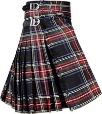 Kilt for Men I Scottish Tartan Kilt Polyviscose 8 Yard Traditional Mens Kilt