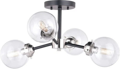 Vaxcel Lighting C0133 Orbit 4 Light 20"W Semi-Flush Ceiling - MultiColor - Picture 1 of 12