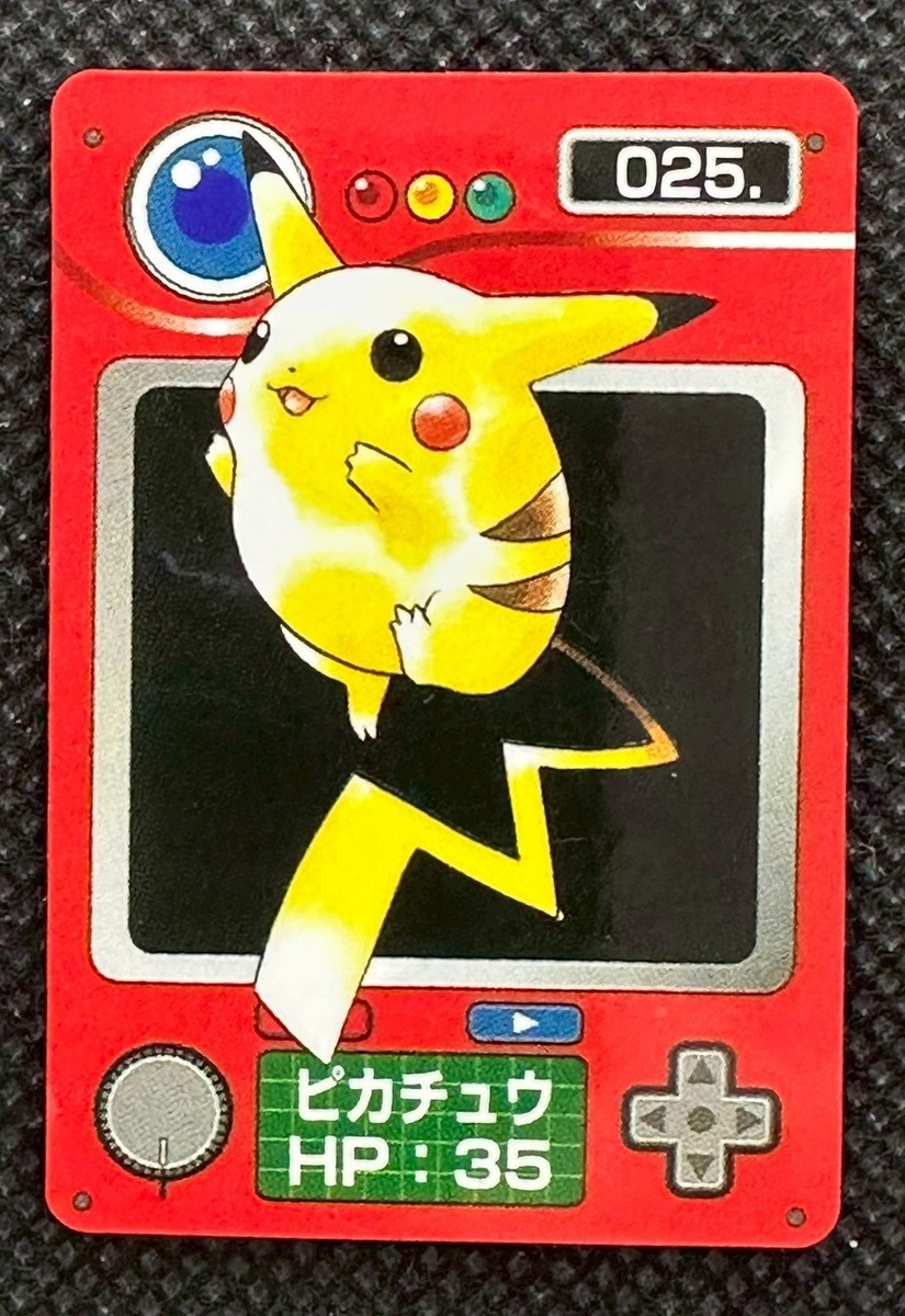 Pikachu No. 025 Pokemon Pokedex Mini Card Zukan Japanese Nintendo