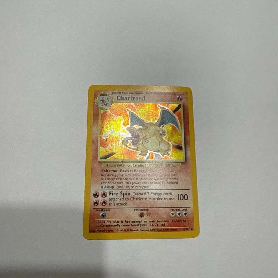 Pokémon charizard miscut hologram holo base set Rare psa mint 4/102 1999 rare - Image 3 of 4