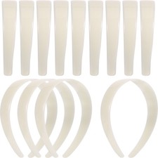 20 Pcs Plastic Headbands for Women DIY Craft 1 Inch Hair Bands Headwear with ...