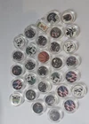 Lot of 31 One GRAMS COLORIZED SILVER.999 FINE.