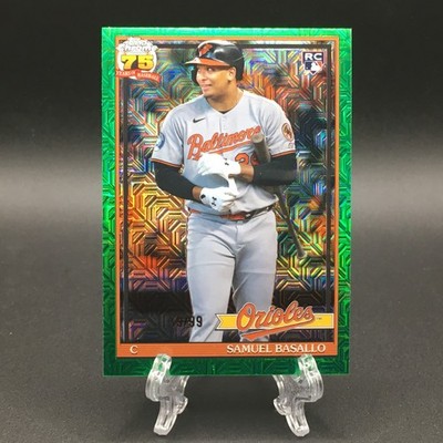 2026 Topps Series 1 Chrome Mojo Green Samuel Basallo RC 19/99 #91C-30 Orioles