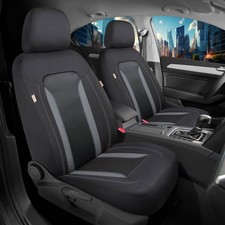 Schonbezüge Sitzbezüge für Renault Megane E Tech Bj ab 2021 in Schwarz/Grau TF2
