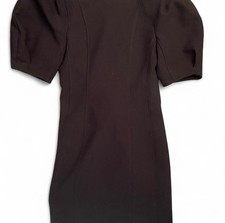 ZARA Puff Sleeve Black Mini Dress, Small