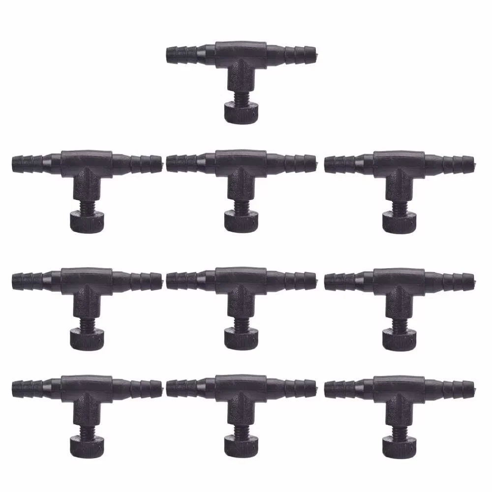 10Pcs Fish Tank Air Line Flow Control Regulator Valve Aquarium for 4/6Mm Airline