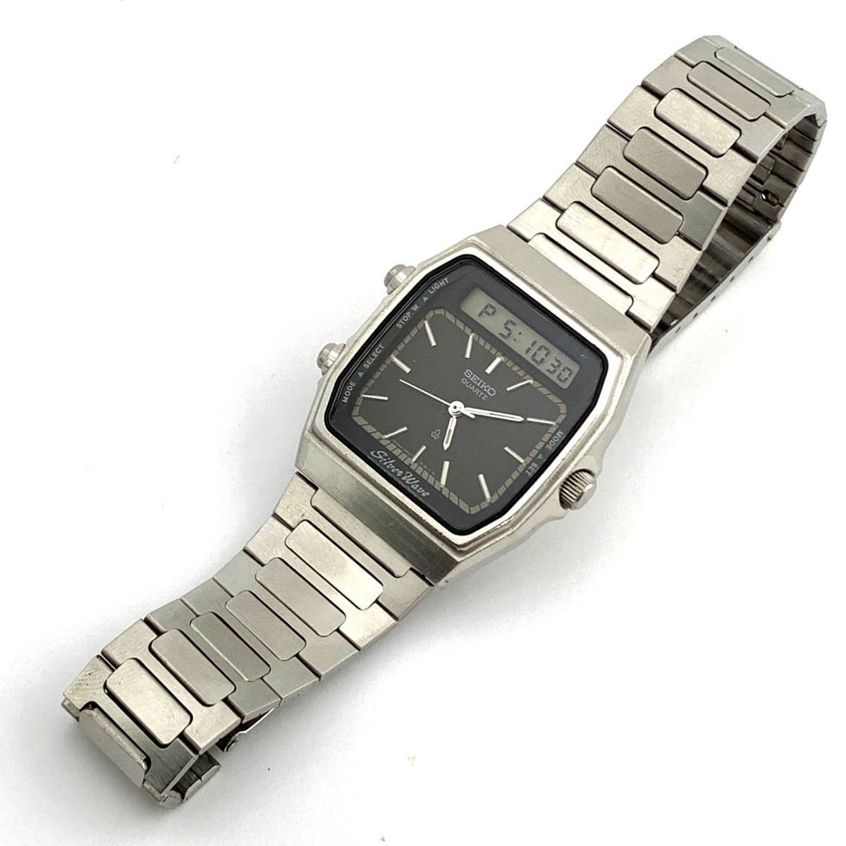 完動品】SEIKO SilverWave H557-513A アナデジ腕時計 【公式通販】