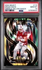 2024 PANINI SELECT GREEN & YELLOW SHOCK #113 DRAKE MAYE ROOKIE RC PSA 10