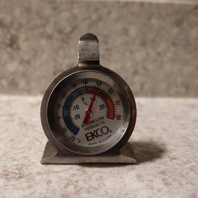 Vintage Ekco Freezer Thermometer Degrees Fahrenheit