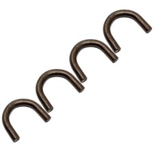 4PK 1/2" Thick Weld On U Steel D Ring Rope Hook Tie Down Trailer Truck