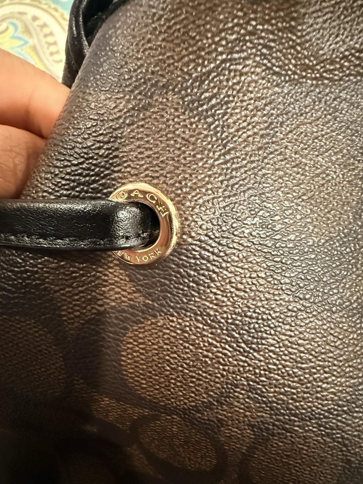 Coach Drawstring Signature Drawstring Carryall Sh… - image 6