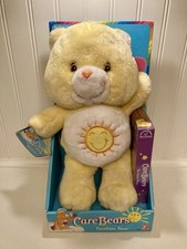 Vintage Play Along Funshine Bear Plush Care Bear W/ VHS Tape 2002 New
