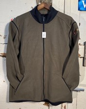 Orig. schweizer Armee Zip-off Fleecejacke steingrau Gr. XL Rarität #3448