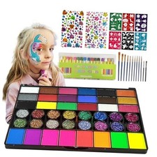 SAM SUGAR Face Painting for Kids 42 Colors Non-Toxic Vibrant Colors