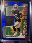 2025 Donruss Optic Shedeur Sanders Blue Hyper (RAW)