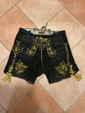 Alte bestickte Lederhose aus Hirschleder BW.  ca. 102.00 cm - ca. 105.00 cm 