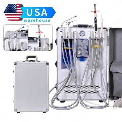 Portable Dental Delivery Unit  Air Compressor Suction System 4H