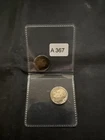 😳Two circulated Roosevelt Silver 10c Dimes As Pictured 90% Silver 1947 & 1946😳