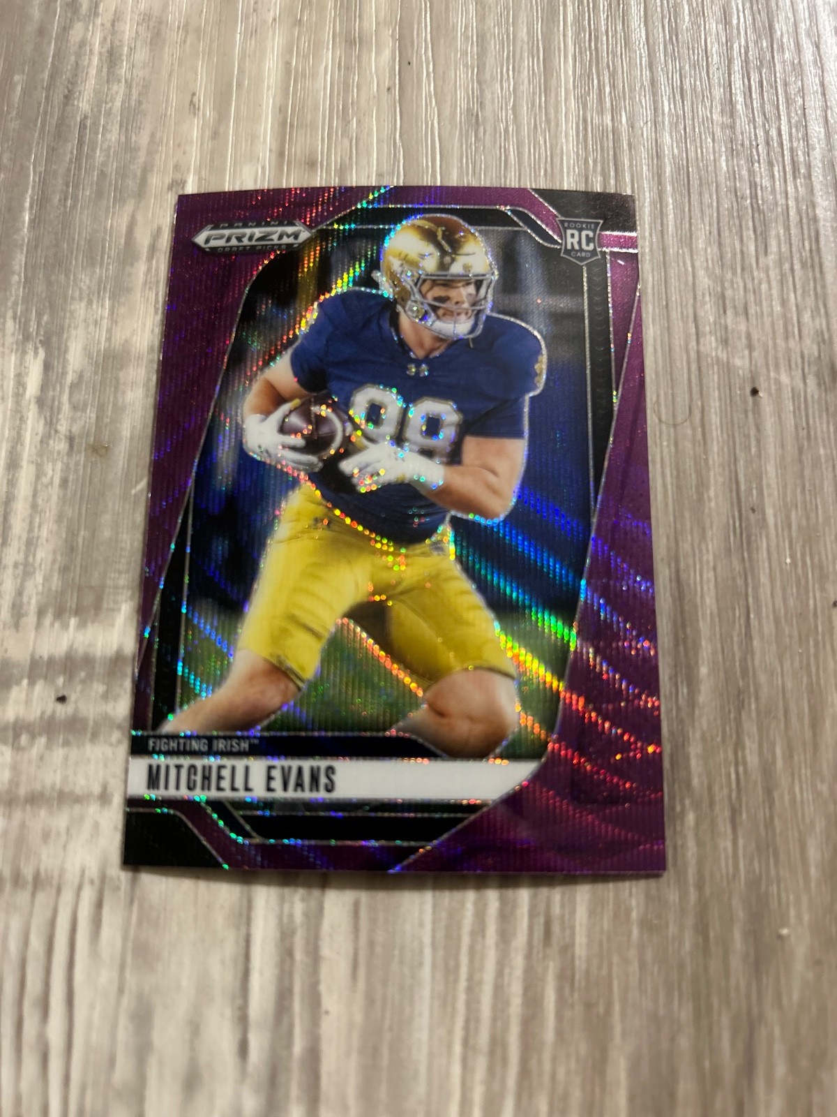 2025 Panini Prizm Draft Picks - Mitchell Evans #78 Purple Wave Prizm (RC)