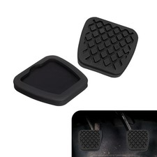2 PCS Car Brake Pedal Cover Kit, Rubber Anti-slip Brake Clutch Pedal Pad Cove...