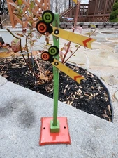 American Flyer Marx Lionel O/S Gauge DUAL FLAG SEMAPHORE Style SIGNAL TOWER Pole