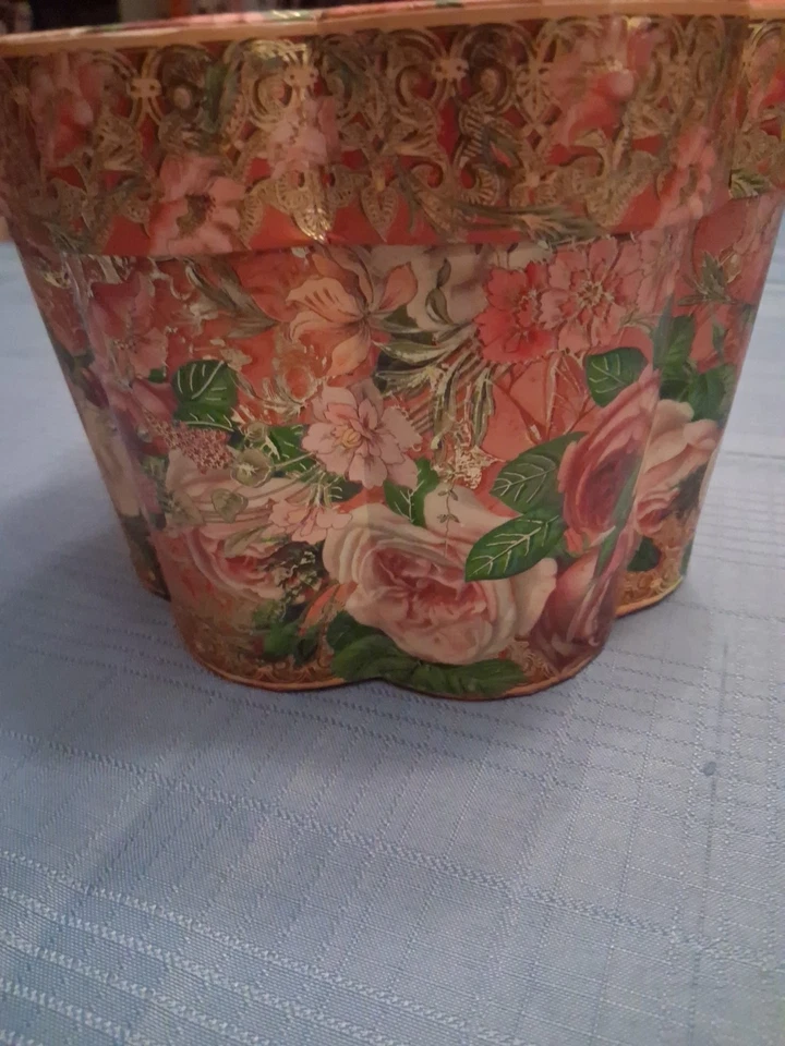 Punch Studio Gifted Line Kirshner Decorative 2 Pc Nesting Box Gold Angels Roses - Image 3 of 4